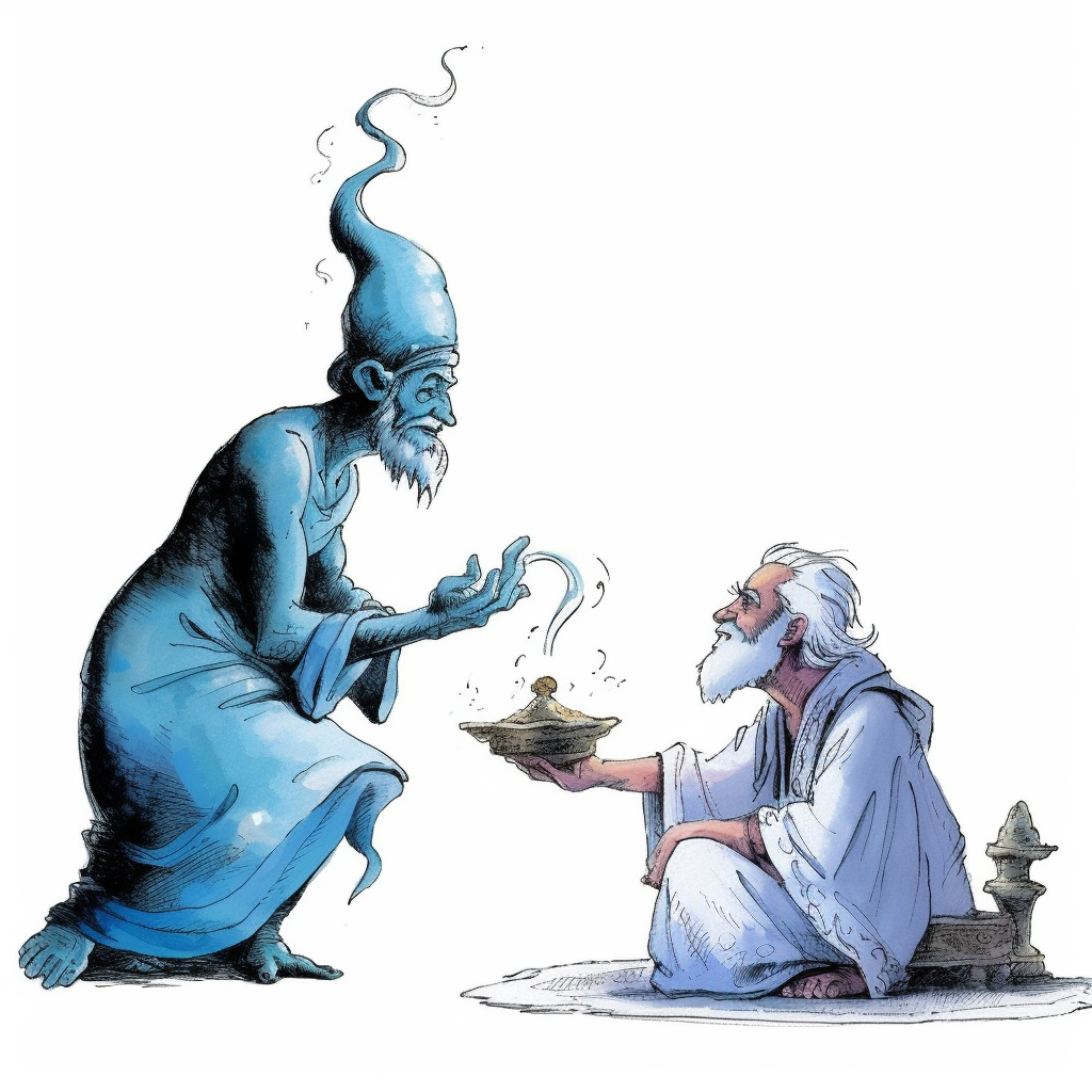 genie granting attorney a wish